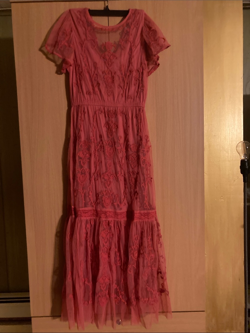 Sundance Red Coral Flowy Dress